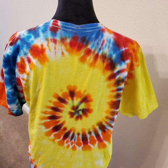 Tie dye boho bohemia style unisex T shirt size M. 100% soft cotton - Picture 9 of 11